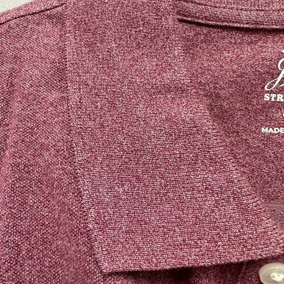 J. Crew Stretch piqué polo shirt in Marled Mahogany Size Medium New NWT - Picture 6 of 11